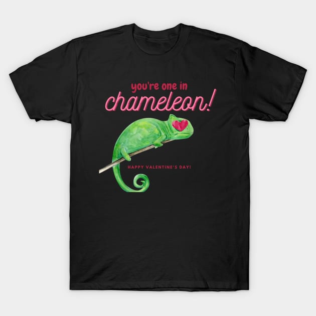 Chameleon Valentine T-Shirt by metanoiias